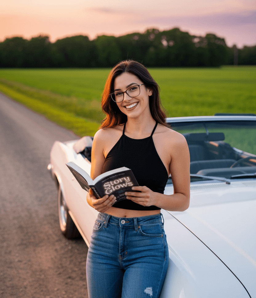 my photo with book